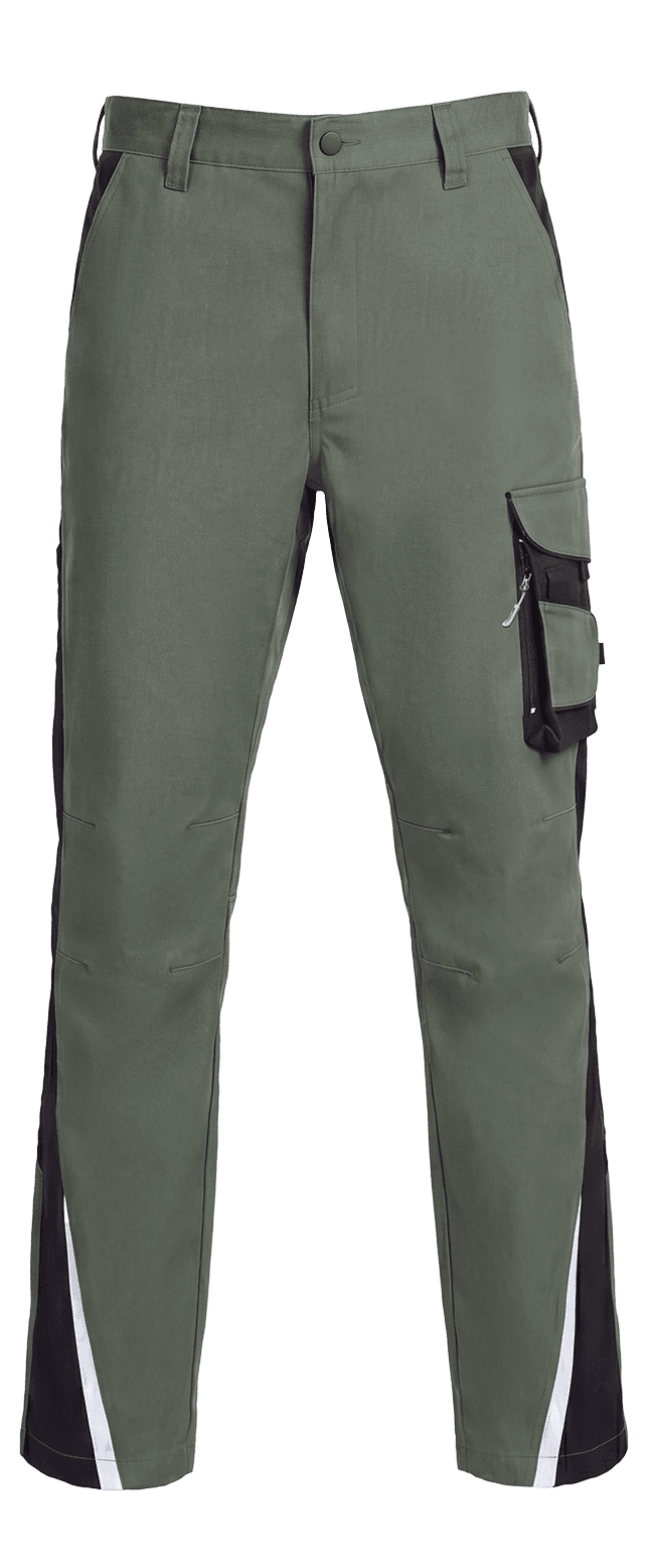 Брюки ProfLineLeader (тк.Хлопок/Спандекс,260), хаки/черный