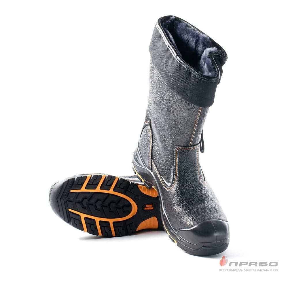 Сапоги PERFECT PROTECTION PRB6-CKW (нат.мех) ПУ/Нитрил с КП и АС,