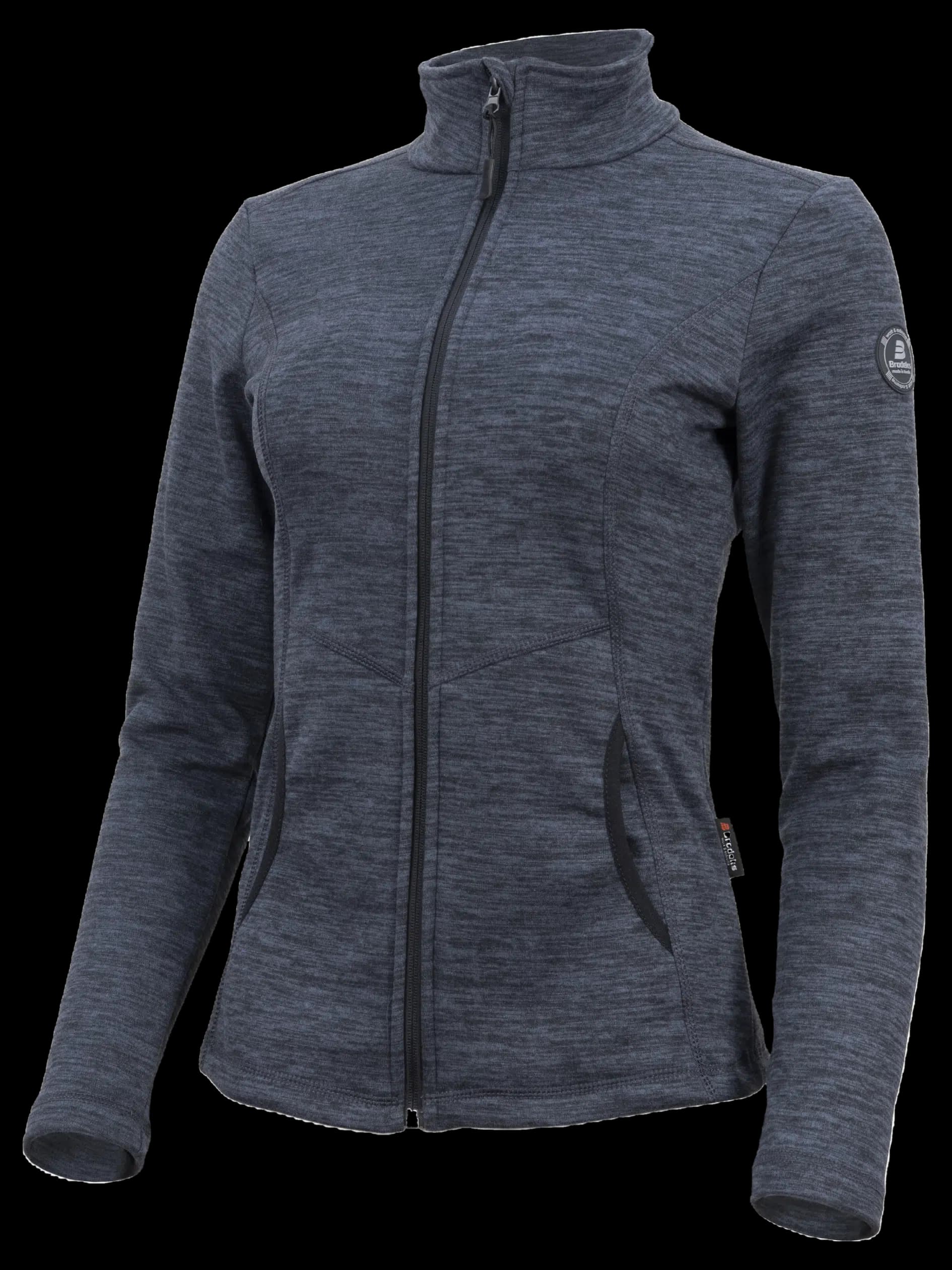 Женская толстовка флисовая Brodeks KS244 cation, серый, (2XL)
