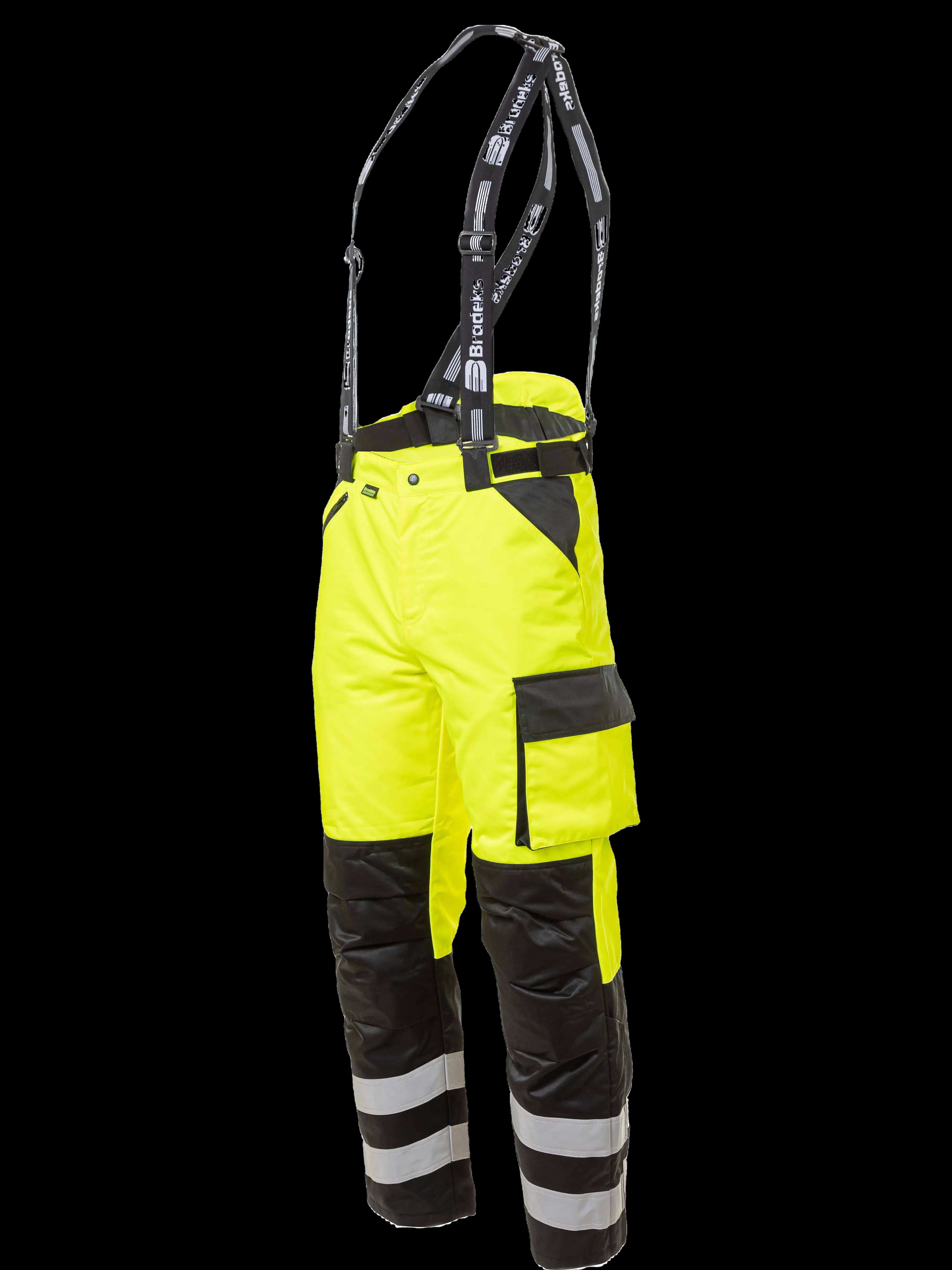 Зимние брюки Brodeks KW 308, черный/желтый