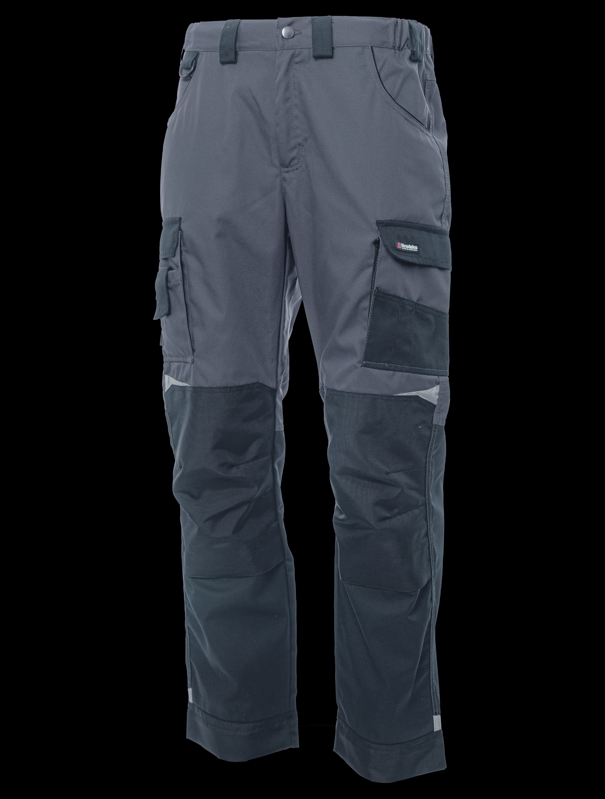 Летние брюки Brodeks KS 302 C, графит серый/черный