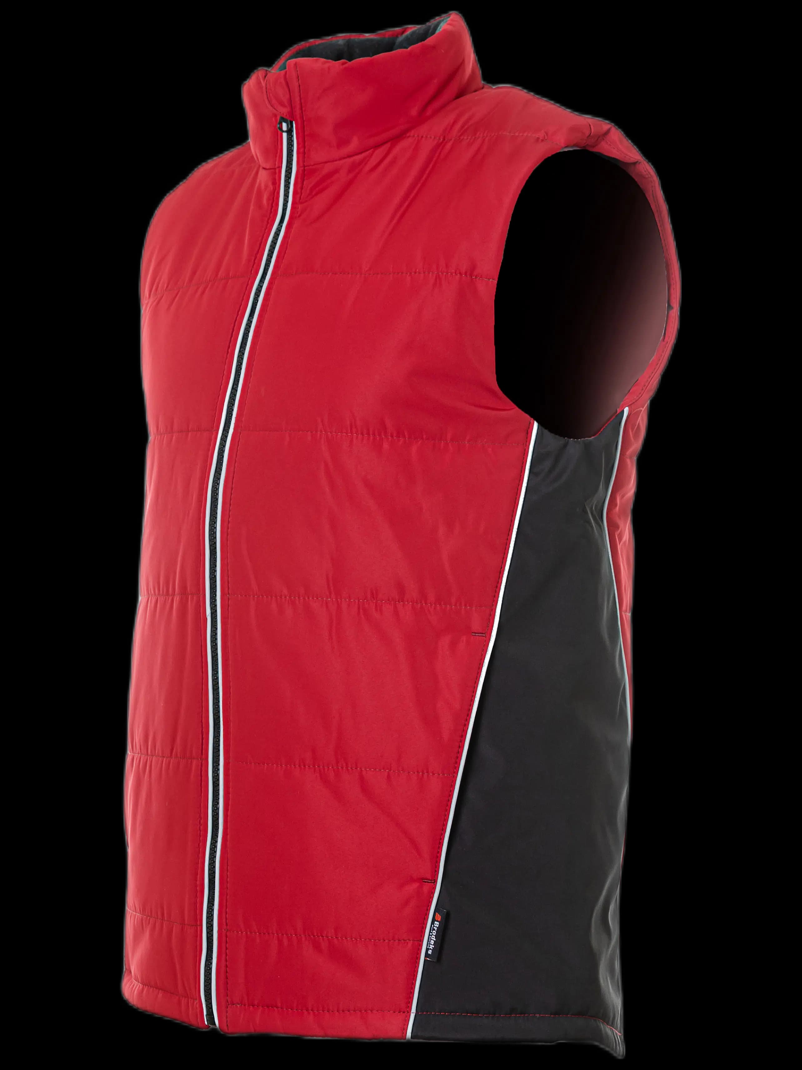Жилет утепленный Brodeks KW101, красный/черный (2XL)