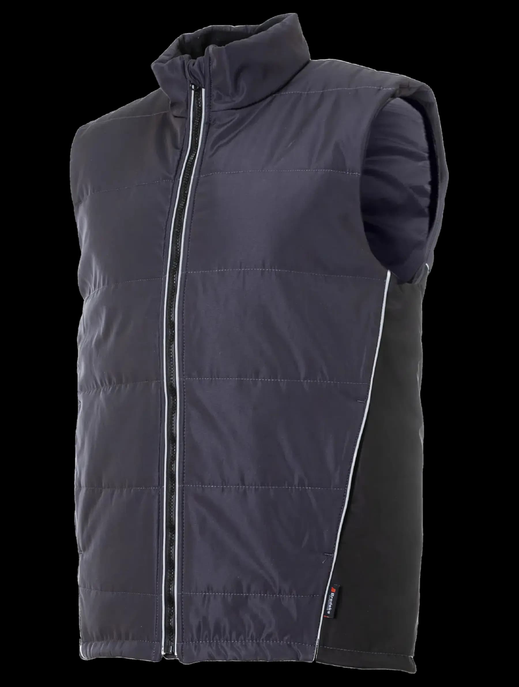 Жилет утепленный Brodeks KW101, серый/черный (2XL)
