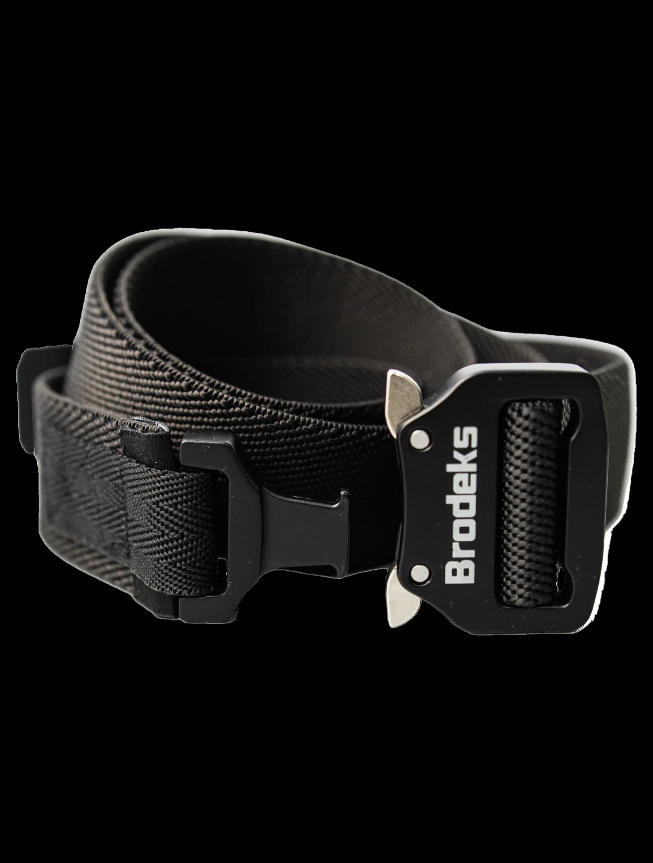 Ремень Brodeks KM102+ stretch, черный 117см