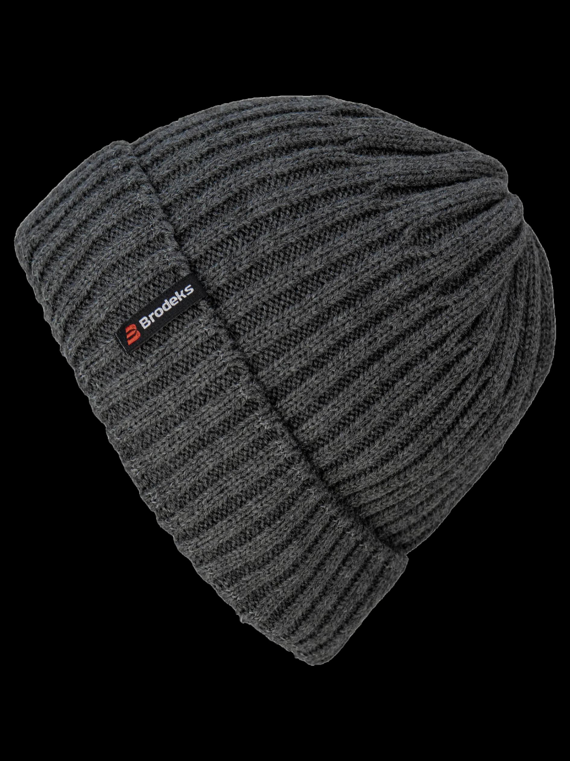 Шапка Brodeks Regular Fleece Lining т.серый