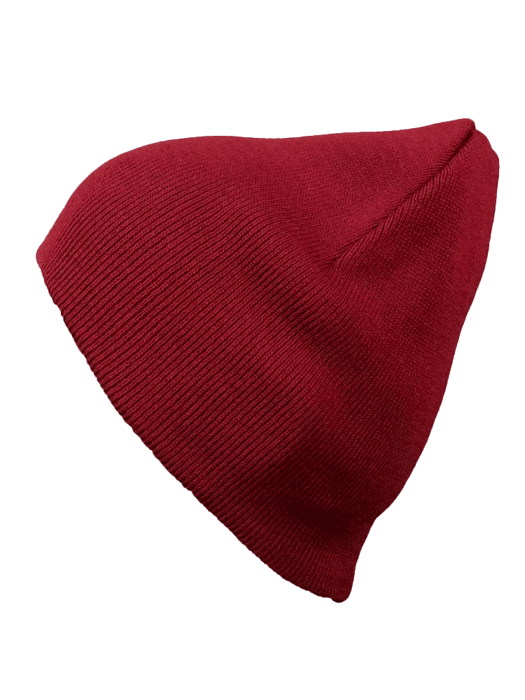 Шапка Brodeks Light Bicolor KM147, бордовый/черный